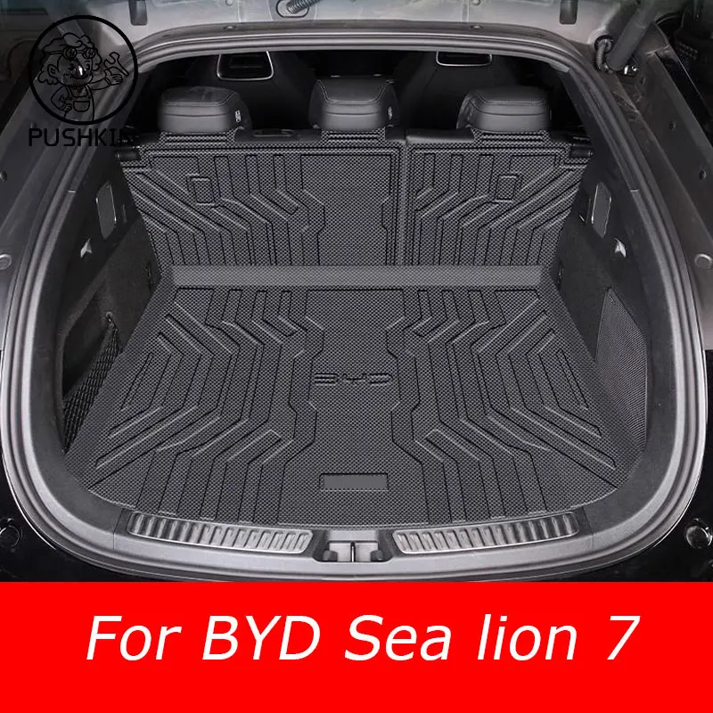 

Tailored Boot Liner Tray For BYD Sea lion 07 Sealion 7 2024 2025 Car Rear Trunk Cargo Mat Sheet Carpet Mud Protector Waterproof