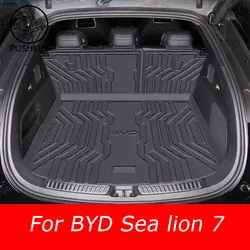 Tailored Boot Liner Tray For BYD Sea lion 07 Sealion 7 2024 2025 Car Rear Trunk Cargo Mat Sheet Carpet Mud Protector Waterproof