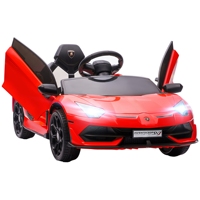 HOMCOM electric car Lamborghini for kids with MP3 red lights