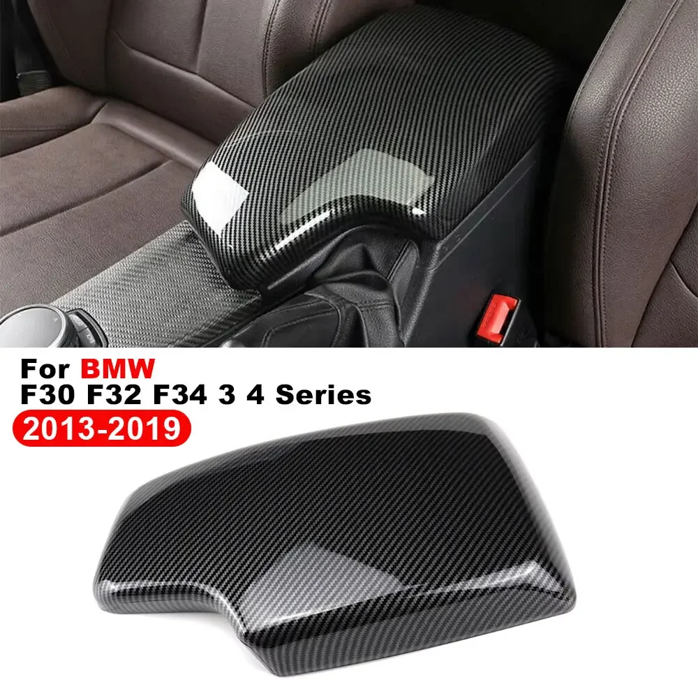 

For BMW F30 F32 F34 3 4 Series 2013-2019 ABS Carbon Fiber Color Center Console Armrest Storage Box Protection Cover Trim
