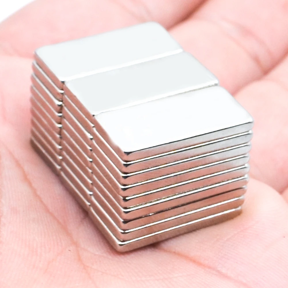 10 20 50PCS Magnet 20x10x1 20x10x2 20x10x3 20x10x4 mm N35 Square Rare Earth Powerful Neodymium Magnetic Magnet 20mmx10mmx1mm