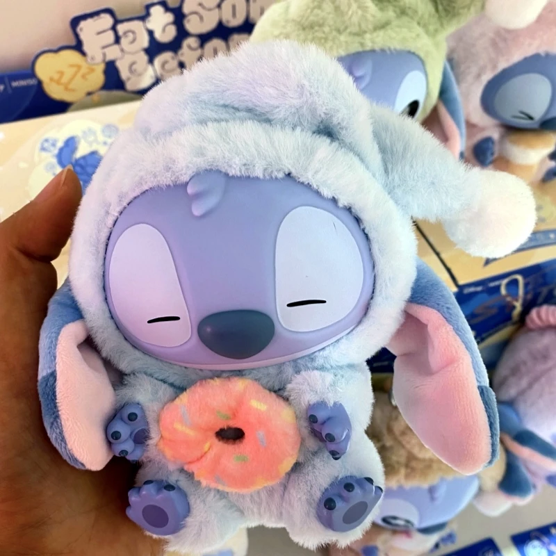 ในสต็อก Disney Stitch Eat Some Thing Before Sleep Series ไวนิลกล่องตาบอดกระเป๋าจี้ตุ๊กตาน่ารัก Mystery Box ของเล่นผู้ใหญ่ของขวัญ