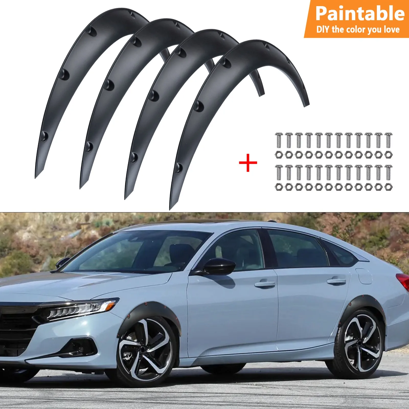 

Fender Flares Mudguard Wheel Arches Cover Protect 32" For Honda Accord 2002-2010