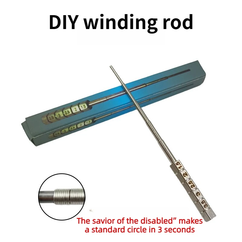 DIY Multi-Function Wire Wrapping Rod - 5-Segment Stainless Steel Wire Coiler for Jewelry Making