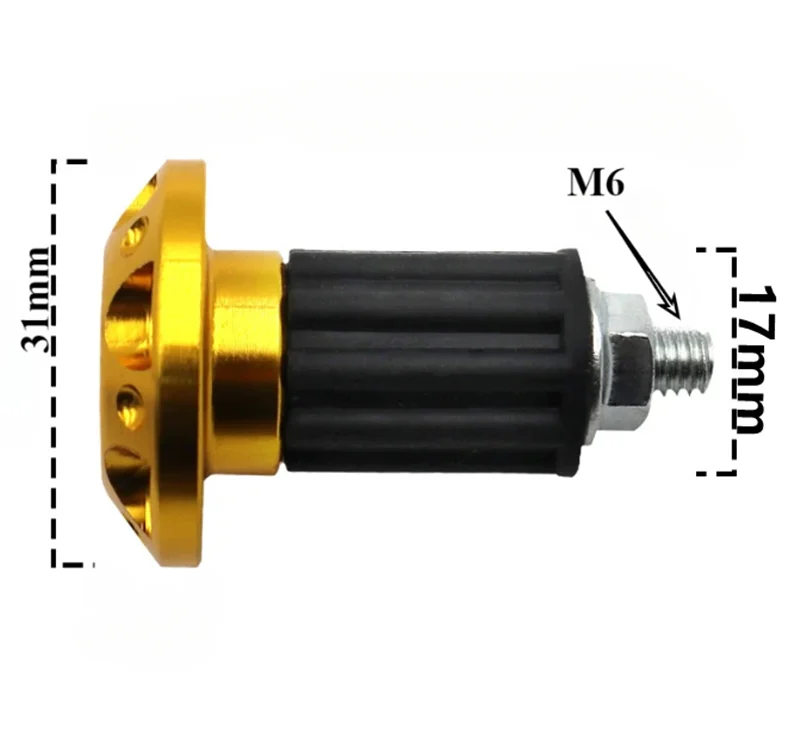 16 mm-18 mm universele motorfiets stuuruiteinden pluggrepen stuur plug caps slider motor