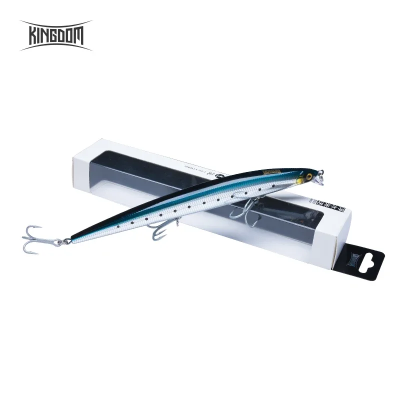 المملكة طويلة الصب الصيد إغراء 14.5 جرام 19 جرام 29 جرام العائمة بطيئة غرق أسماك المتذبذب الاصطناعي الطعم الثابت Jerkbaits القاروص بايك