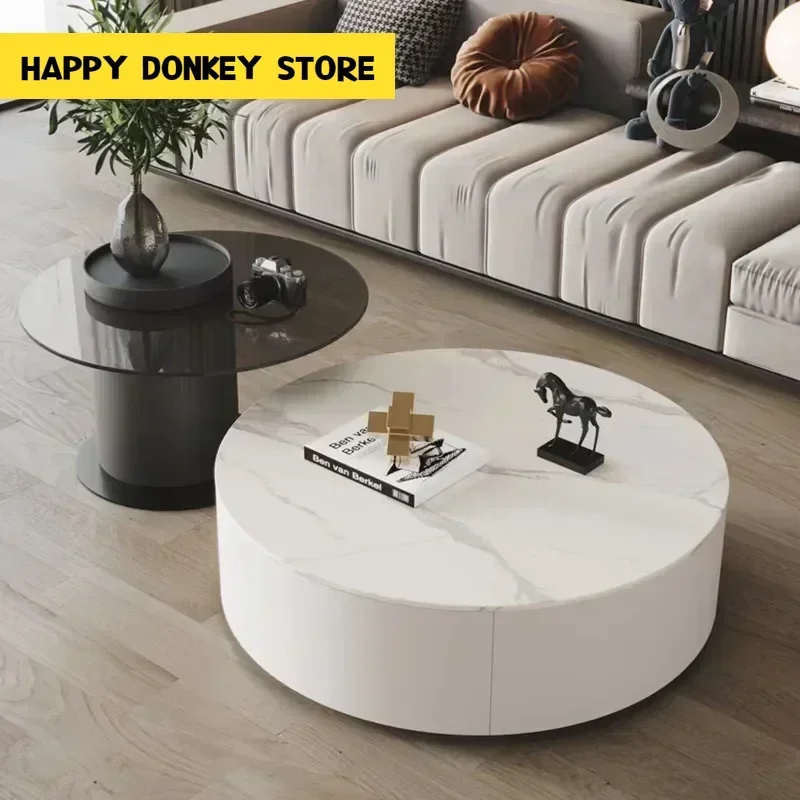 Living Room Coffee Table Nesting Neat Round Coffee Tables Center Tables Living Room Balcony Orta Sehpa Room Furniture MQ50CJ