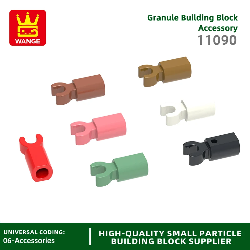 20Pcs/lot NO.11090 Bar Holder with Clip Block Moc Color Accessories Compatible with Brick DIY Children's Toy Assembly Parts