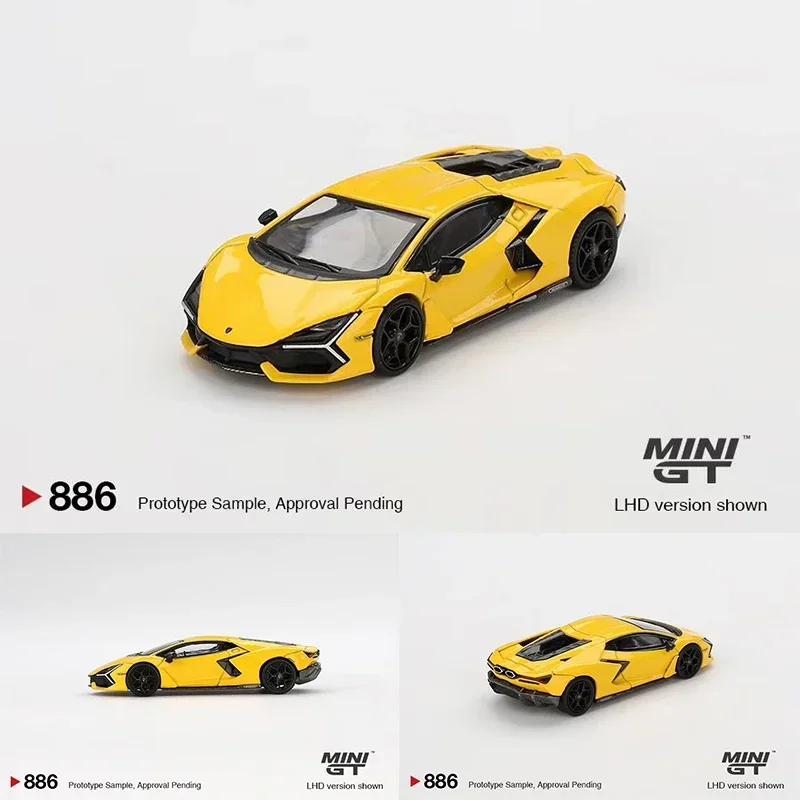 

PreSale MINIGT 886 1:64 Revuelto Giallo Diecast Diorama Model Collection Miniature Toys