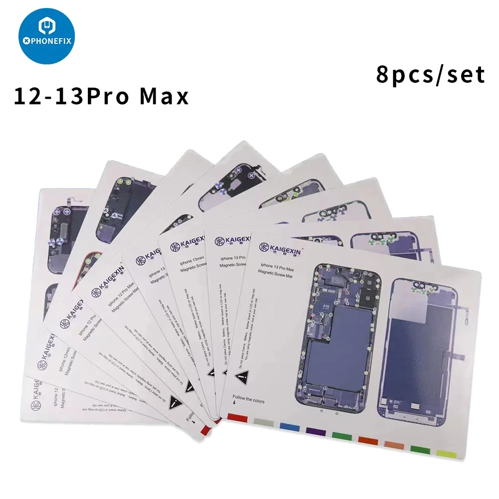 IPhone 6 To 15Promax Maintenance Guide Chart Magnetic Screw Mat Electronics Professional Work Memory Map Platform Repair Tool