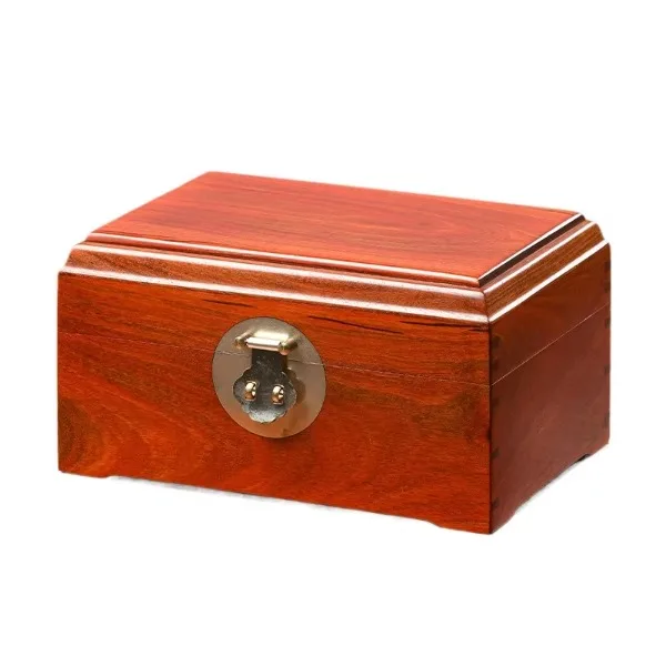 -end Mahogany Rosewood Jewelry Box Double-layer Solid Wood Storage Jewelry Box Collection Box