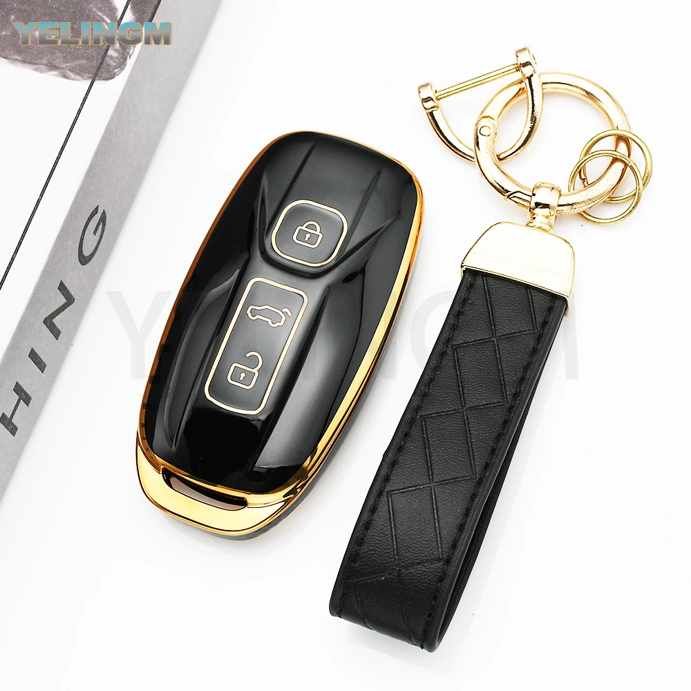 For AIWAYS U5 PRO U6 SE Car Remote Key Case Cover TPU Auto Shell Fob Holder Protector Accessories