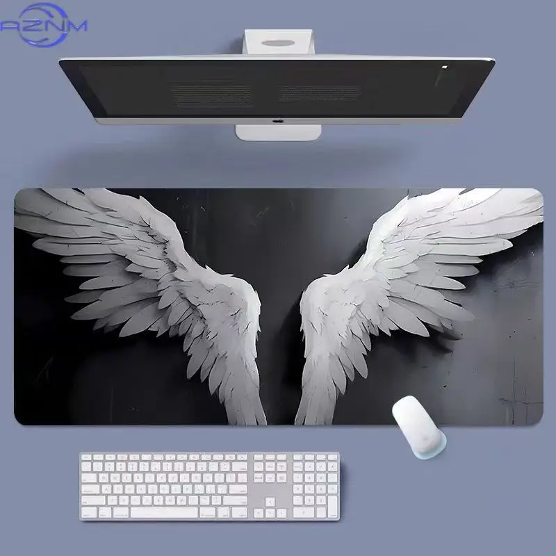 Cartoon illustration mouse pad oversized cute girl dormitory computer table pad large keyboard pad