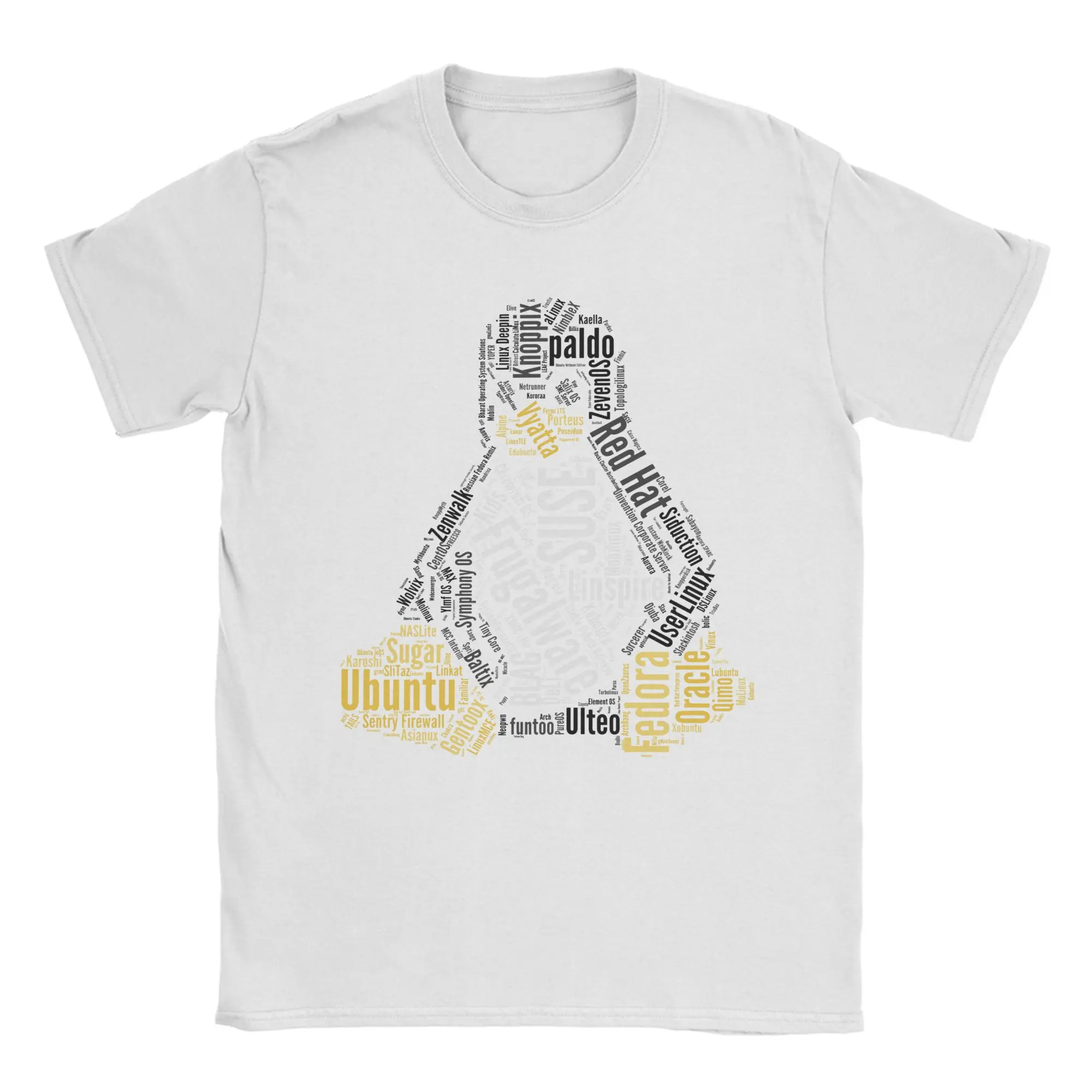 Casual Arch Linux Tux T-Shirt Men's Crewneck Short Sleeve Clothes Programmer Computer Developer Geek Nerd Cotton Summer Clothing