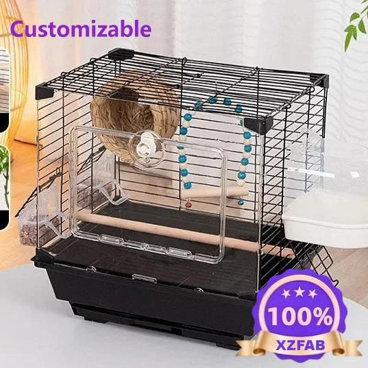 Factory Direct 2026 Ornamental bird cage, parrot cage size, take-out heightened acrylic bird cage family villa large