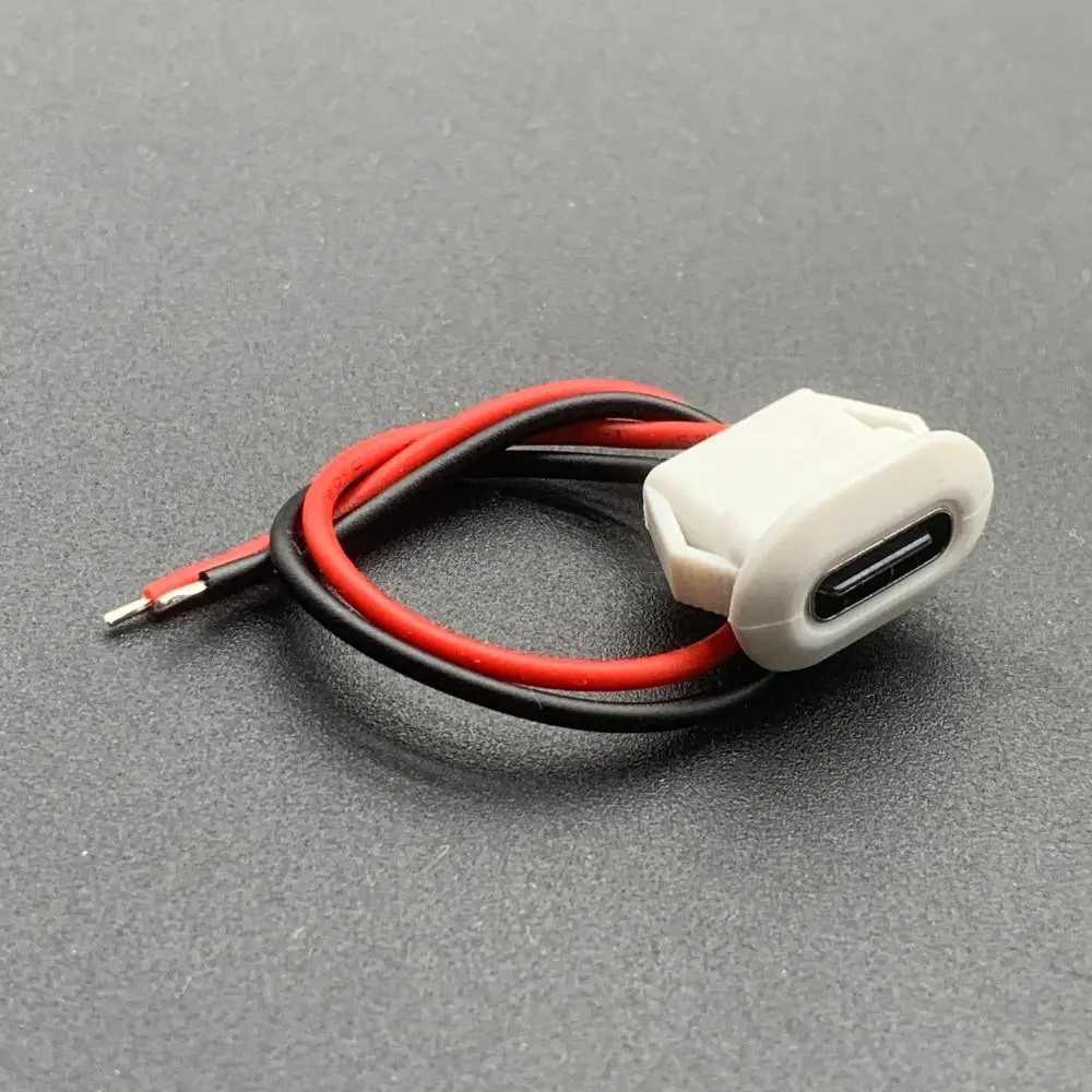 10PCS 2Pin Design USB-C Connector Fast Charging Capability Dual Pin Structure USB Charger Plug Type-C Female