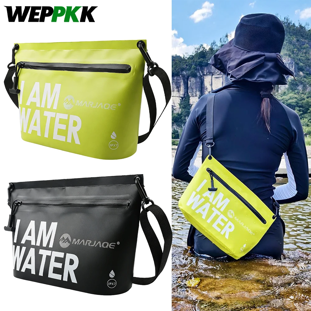

1Pcs Waterproof Dry Bag with Watertight Zipper, Lightweight Pouch, Dry Sack for Kayaking, Beach, Boating, Camping,Fishing,Hiking