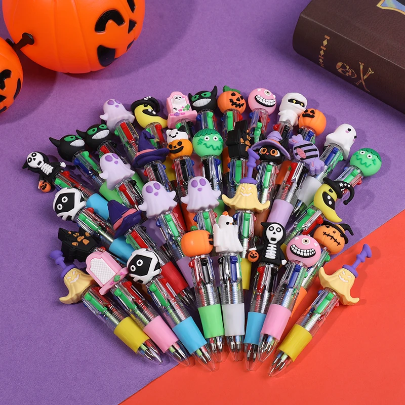 

5-20pcs Halloween Themed Pens Mini 4 colors Ballpoint Pen Kids Halloween Birthday Party Favors Trick or Treat Gift School Reward
