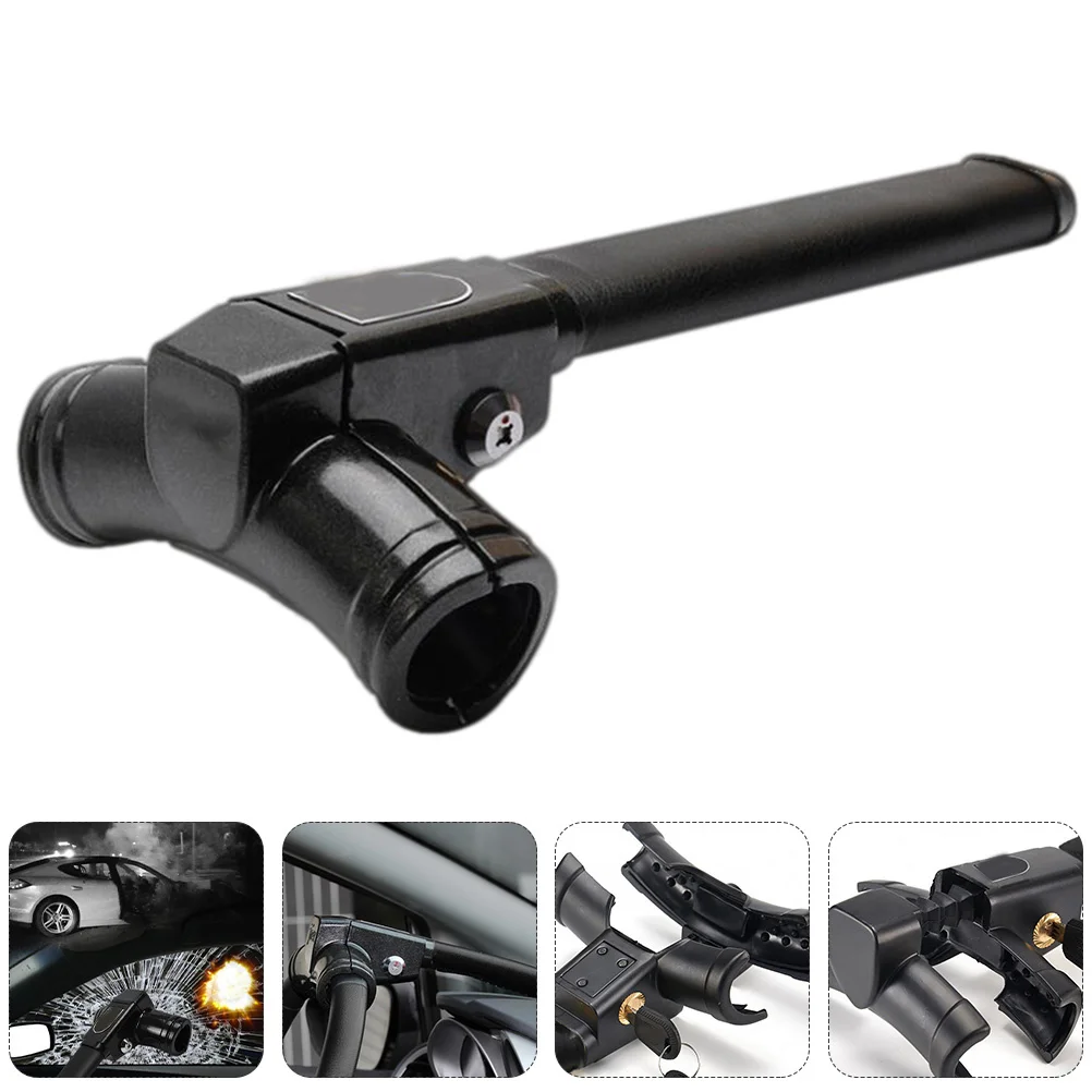 

1Pcs T Style Vehicle Security Lock Durable Construction Quick Release Anti-Theft Device Effective Countermeasure Black