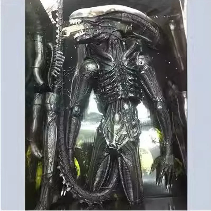 

Новый 18-дюймовый чужой ужас Хэллоуин 1979 прозрачный череп воин чужой битва обратный инопланетянин подвижная кукла модель фигурка настольный