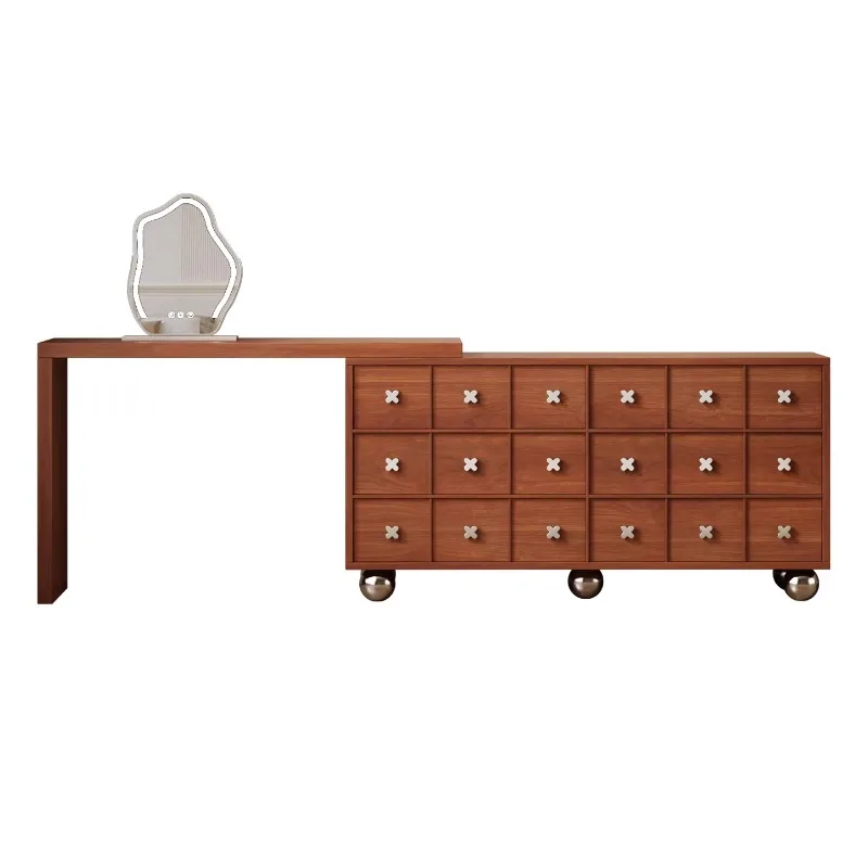 

Dresser, bedroom, modern simple medieval style makeup table, integrated chest, small corner makeup table