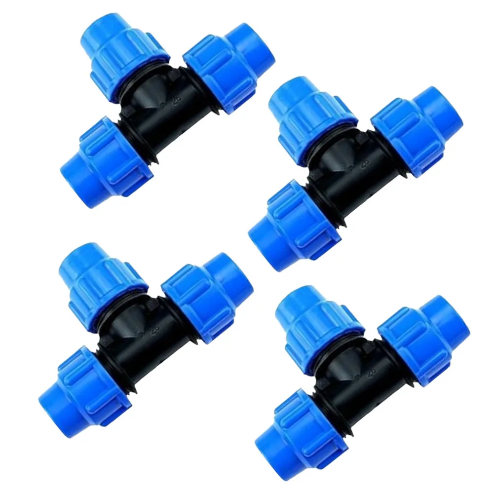T-Piece PE Fitting for Irrigation 20mm 25mm 32mm Compatible with For PE80 and PE100 Pipes Polypropylene Water Line Adapter