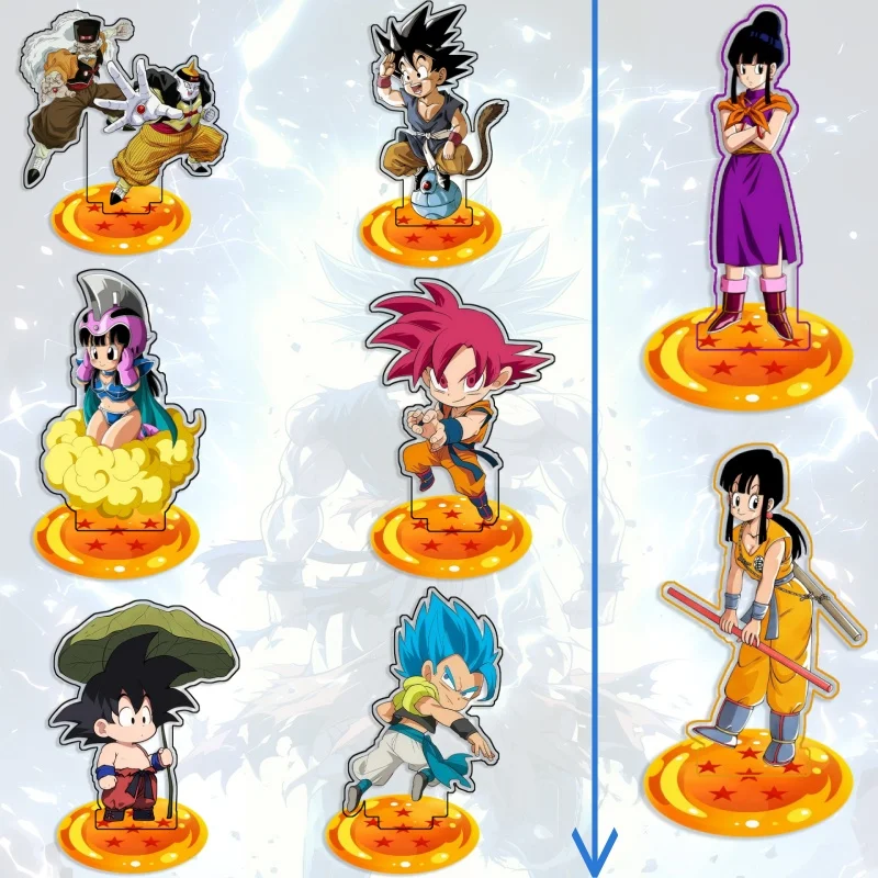 Letrero Decorativo de Acrílico de 15 cm de Dragon Ball, Dr. Gero, Androide 19, Kid Goku, Hecho a Mano, para Escritorio, Regalo para Fans del Anime