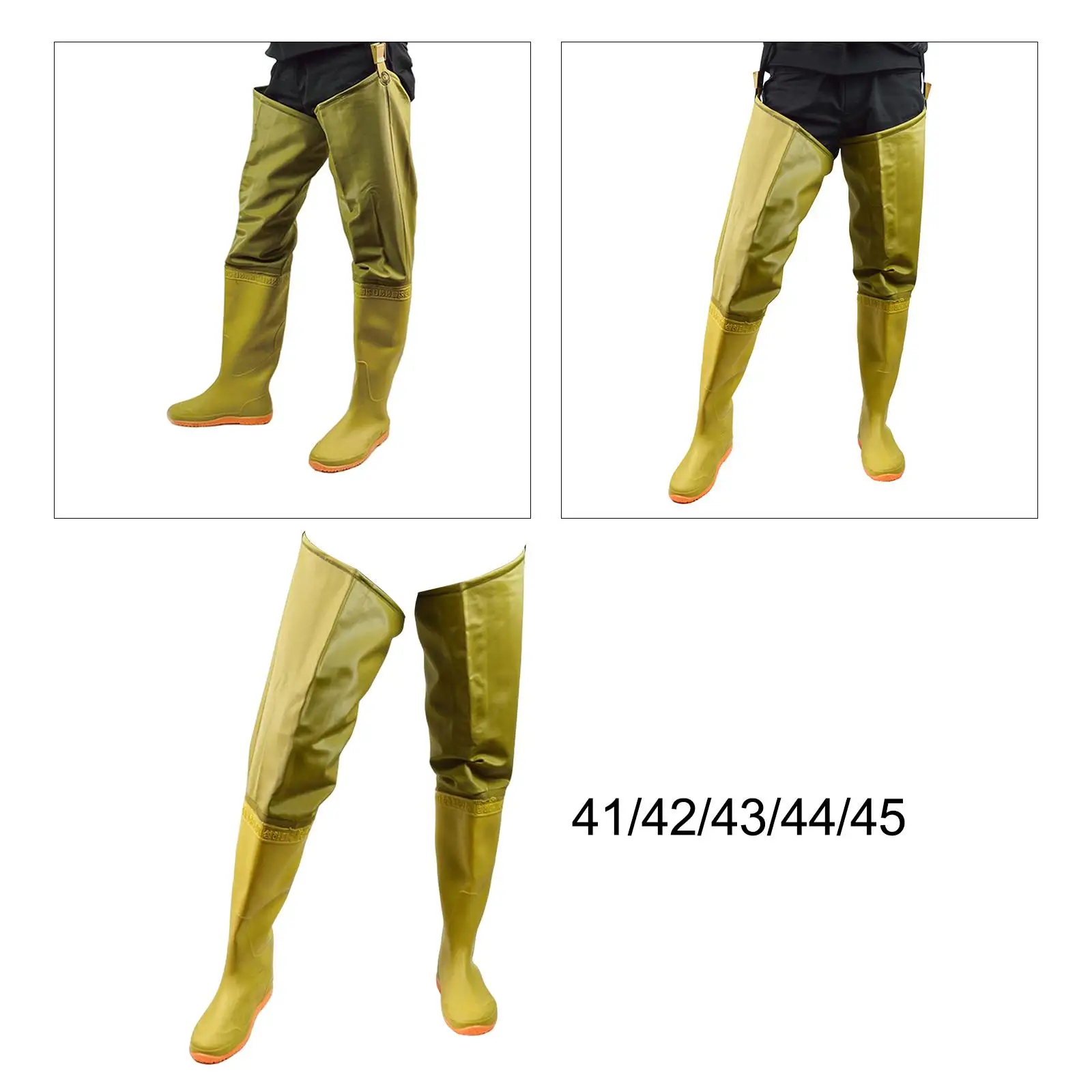 Hip Waders Water Resistant Hip Boots Non Slip Rain Boot for Men Women Bootfoot Wading Trousers for Fly Fishing Wading Climbing