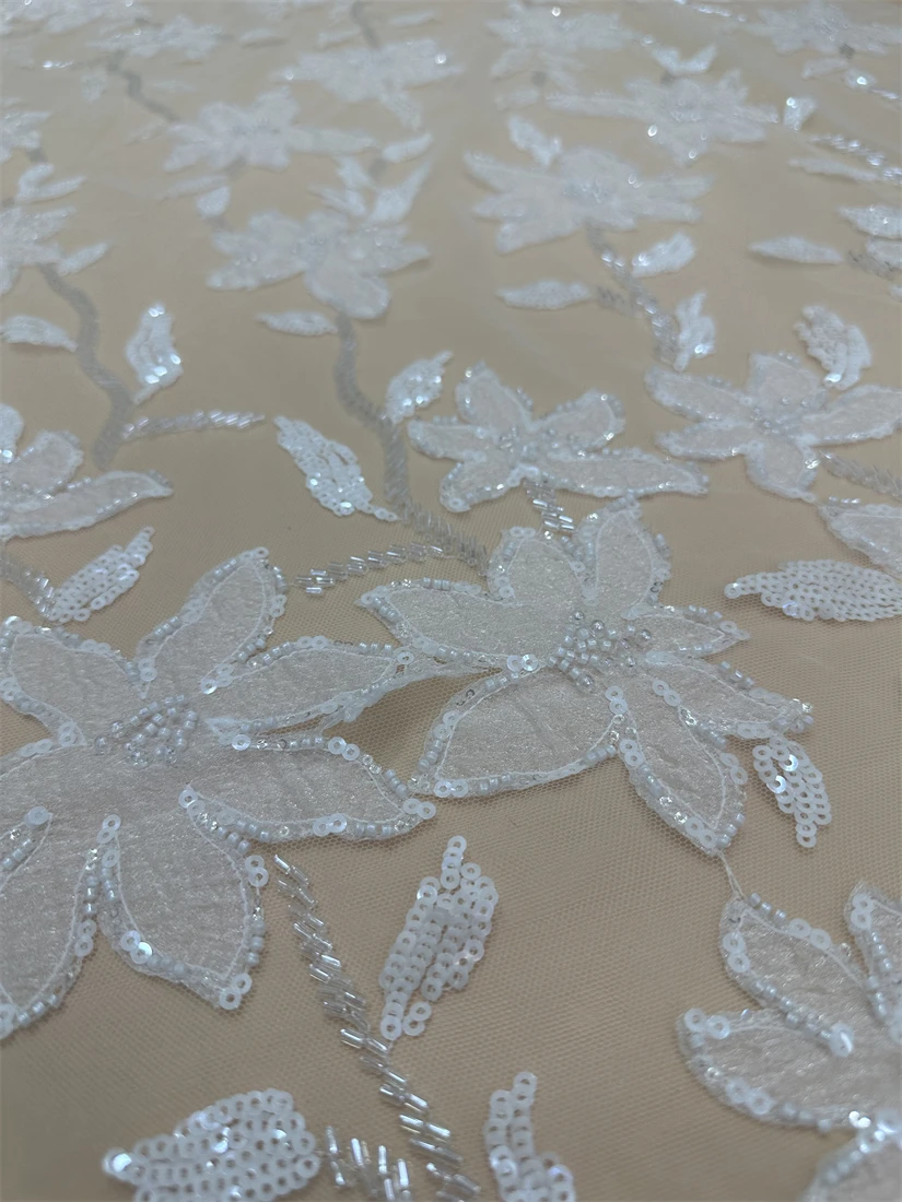 

Африканская кружевная ткань, искусственная ткань, высокое качество, искусственные бусины, кружево, французский тюль, кружевная ткань для свадьбы