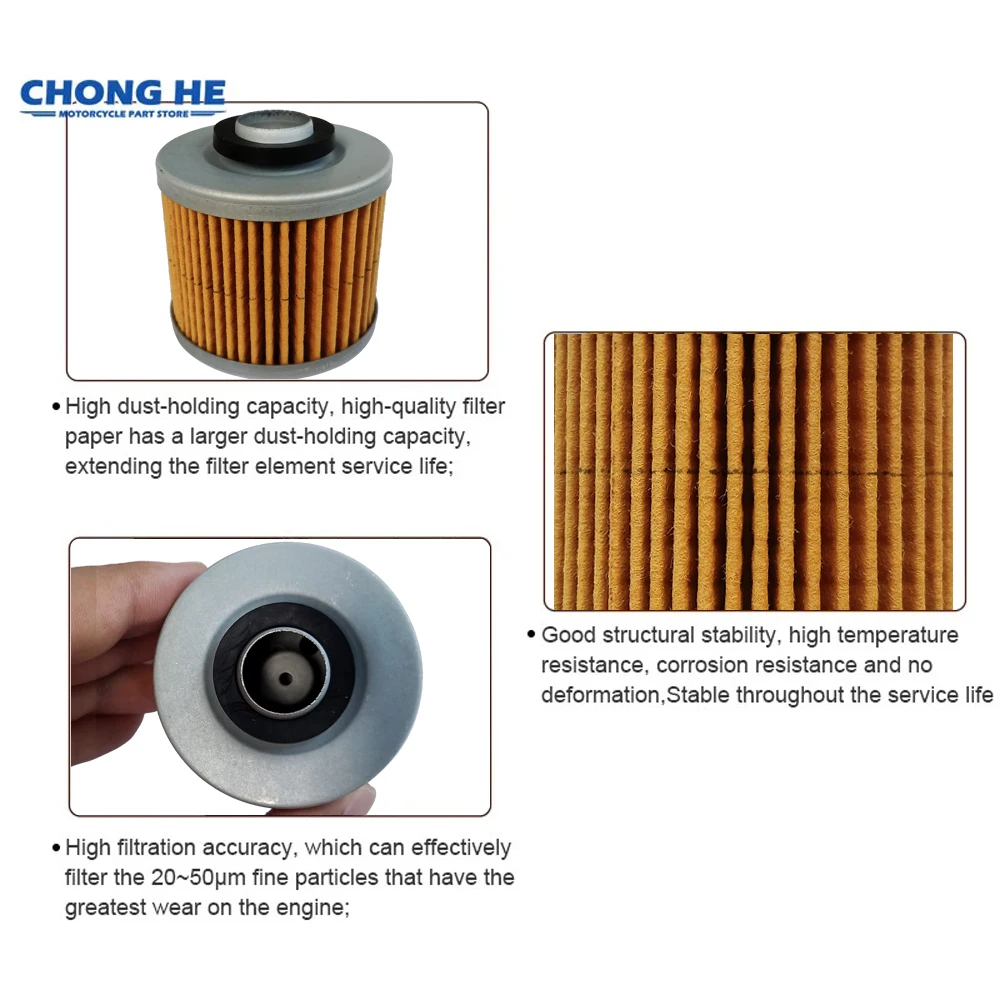 1/2/4/6/8/10 قطعة لياماها YFM700 رابتور 700R SE RSC RSX RSP RSE 2 RSS 2006-2021 XVS650 V Star 650 سيلفرادو 650 فلاتر الزيت 145 #4