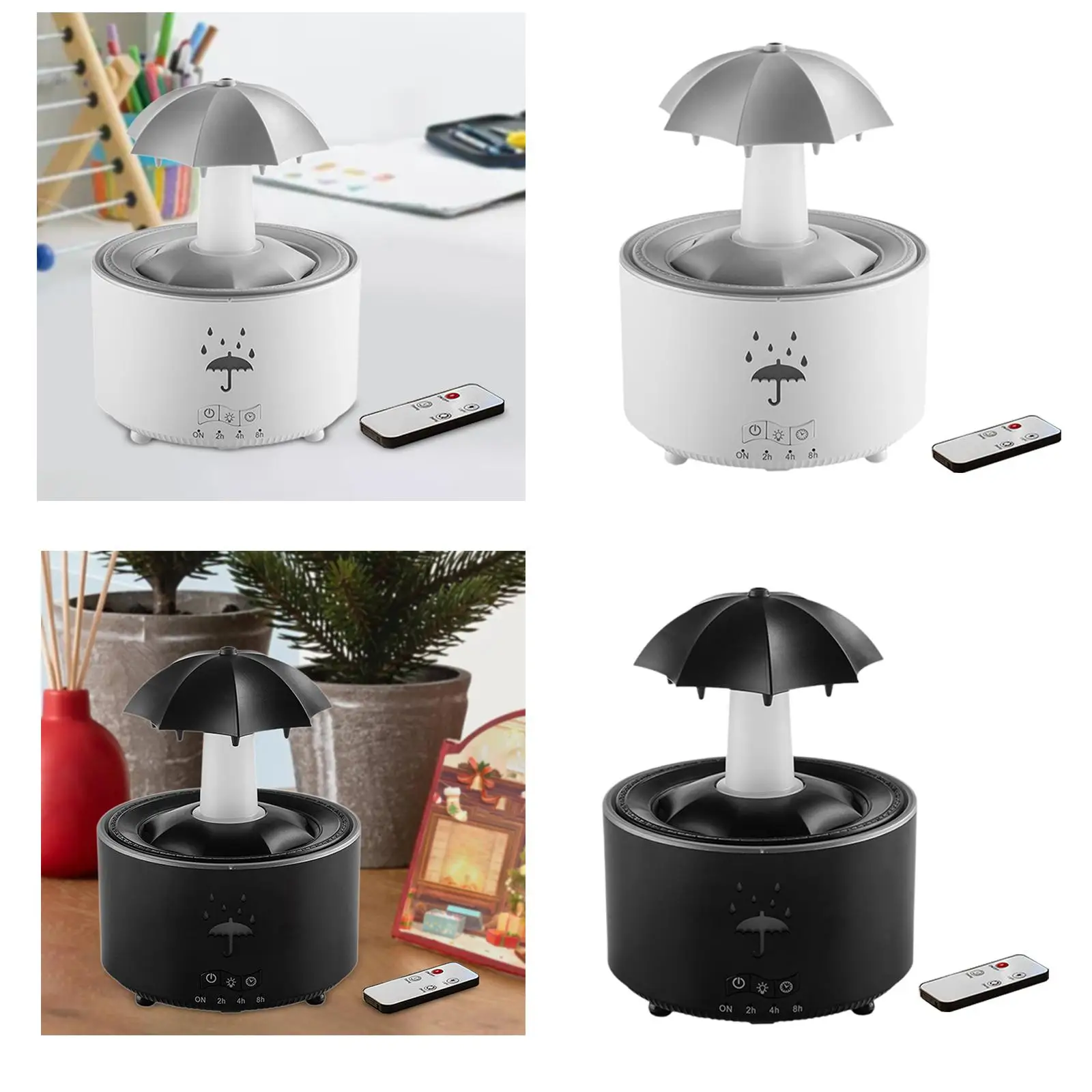 Essential Oil Diffuser Rain Drop Air Humidifier with 7 Color Lights Mini Humidifier for Living Room Indoor SPA Housewarming Gift