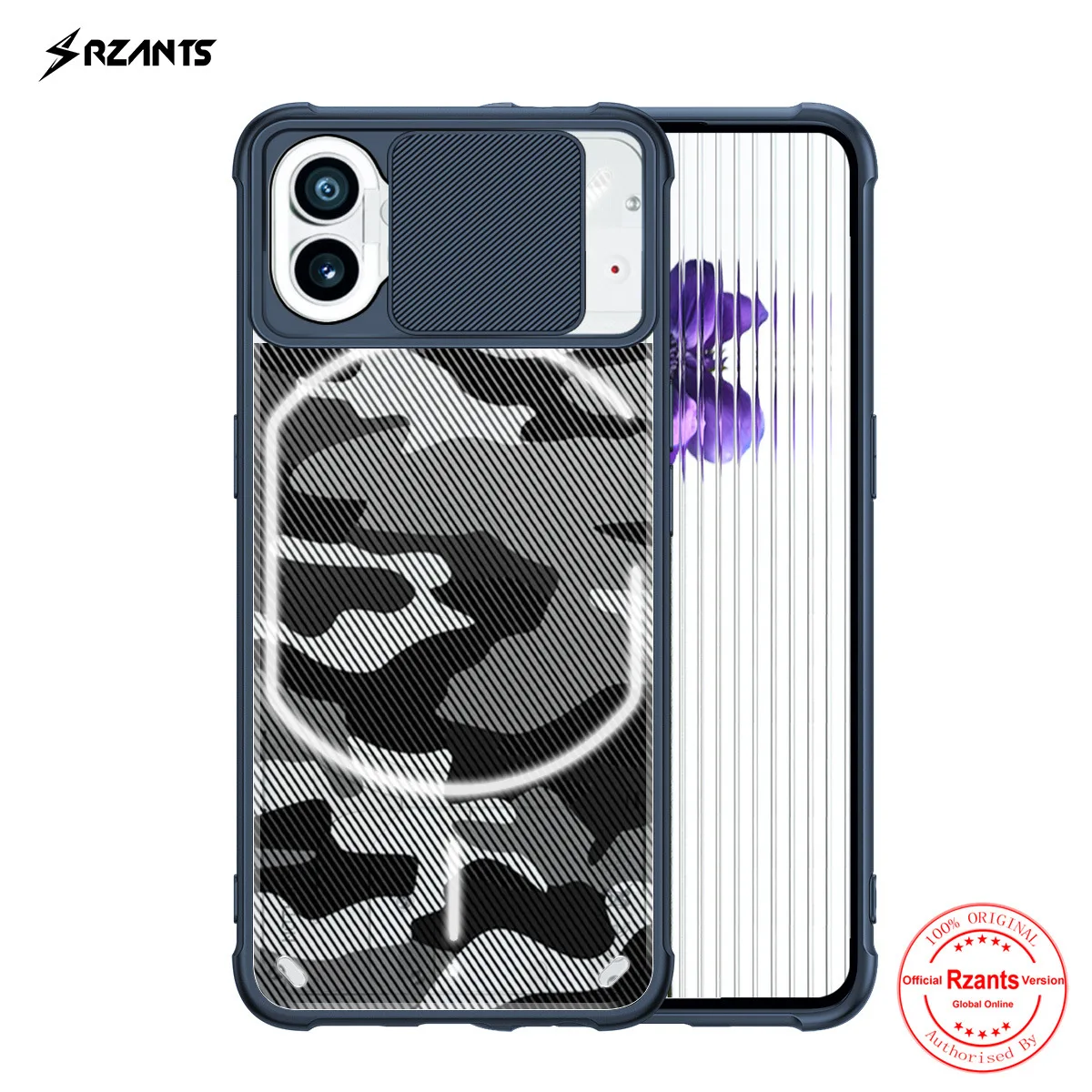 

High End 2022 Push Window Case for Nothing Phone TPU Drop-proof Camouflage Fashion Cover Anti-knock luxury Cases for nothing one