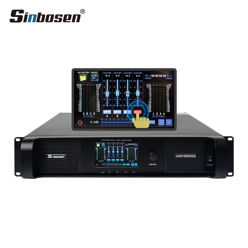 DSP22000Q Power Amplifier Class Td 4 Channel Dsp Dsp Subwoofer Amp 2500w