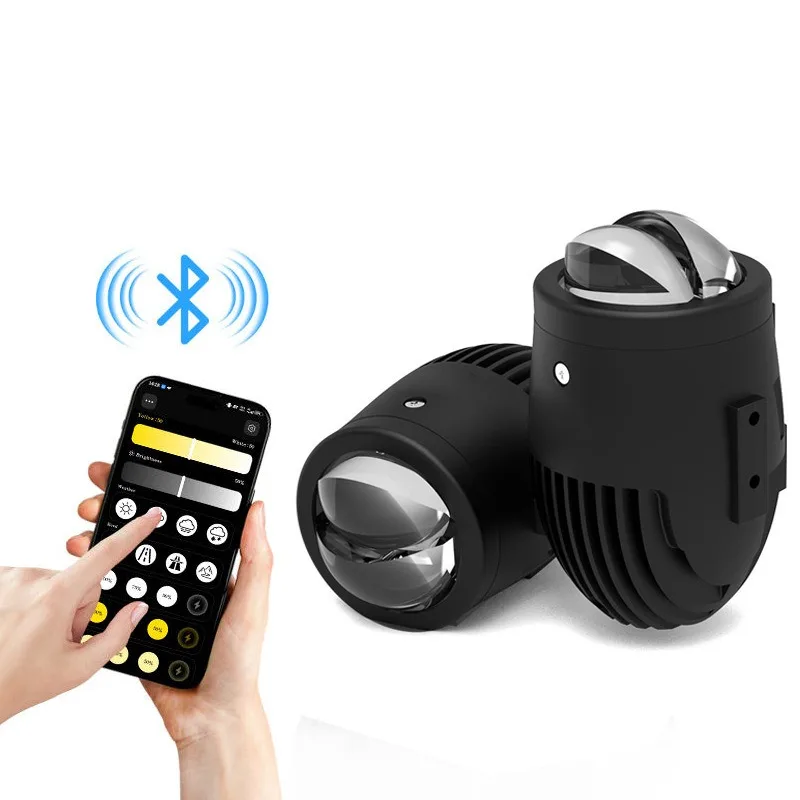 2 Inch Bi LED Laser Fog Light Projector Lens for Toyota GM 12V 60W 3000K 4300K 6000K with APP Control