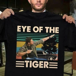 Vintage Dean Winchester Supernatural Eye of The Tiger Vintage Retro Gift for Menwomen Hot Summer Casual Tee Cotton Shirt