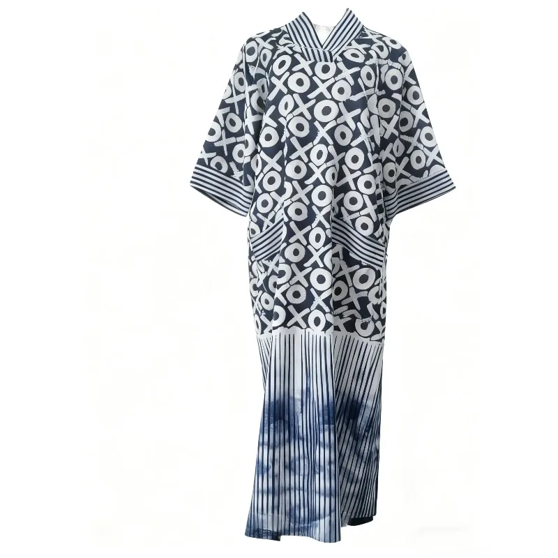 Abiti africani taglie forti per le donne 2025 Primavera Autunno Africano scollo a V mezza manica Festa di nozze Abito lungo da sera Vestaglie Abiti