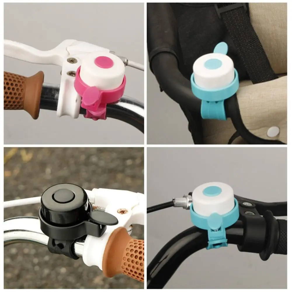 Durable Metal+ABS+TPE Bicycle Alarm Bell Black Blue Pink Lightweight Retro Bells Bike Accessories