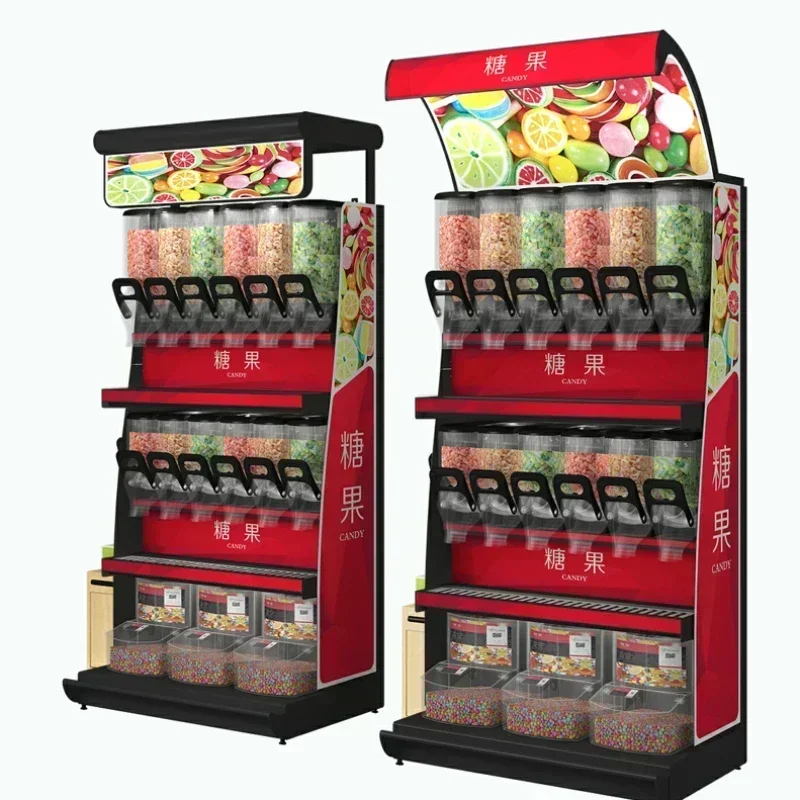 

Functional Stable supermarket shelf for bulk foods display