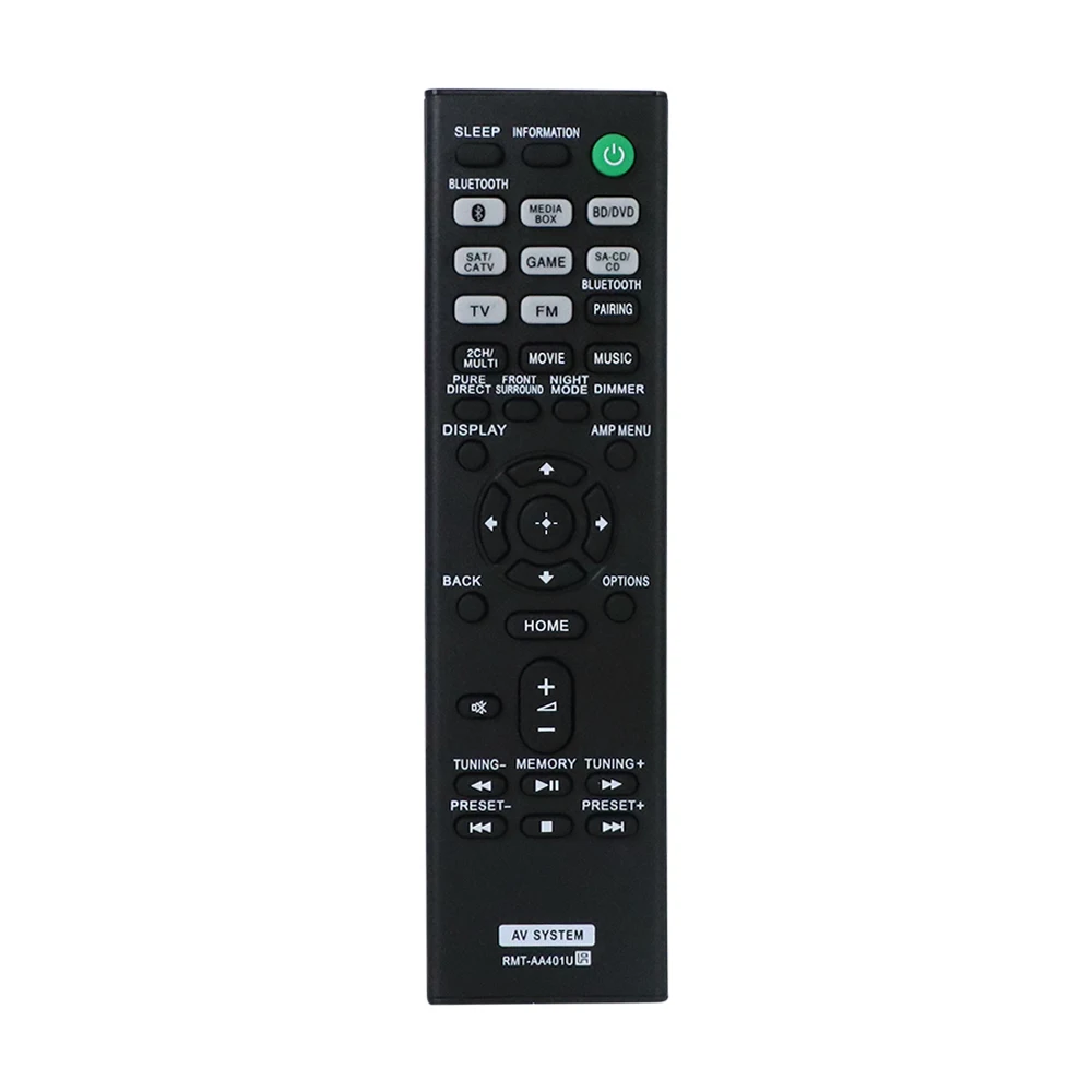 1PCS RMT-AA401U Remote Control for Sony AV Receiver STR-DH190 STRDH190 STR-DH590 STRDH590 STR-DH790 STRDH790 HT-X9000F SAWX9000F