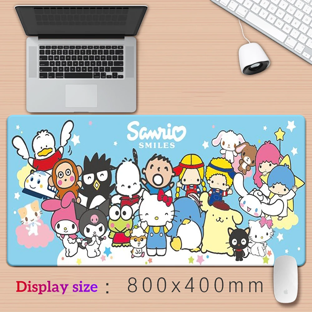 Large Mousepad XXL Sanrio Family Mouse Pad Keyboard,Gaming Accessories,Mouse Mats,Game,Office,Computer PC Gamer Laptop Desk Mat.