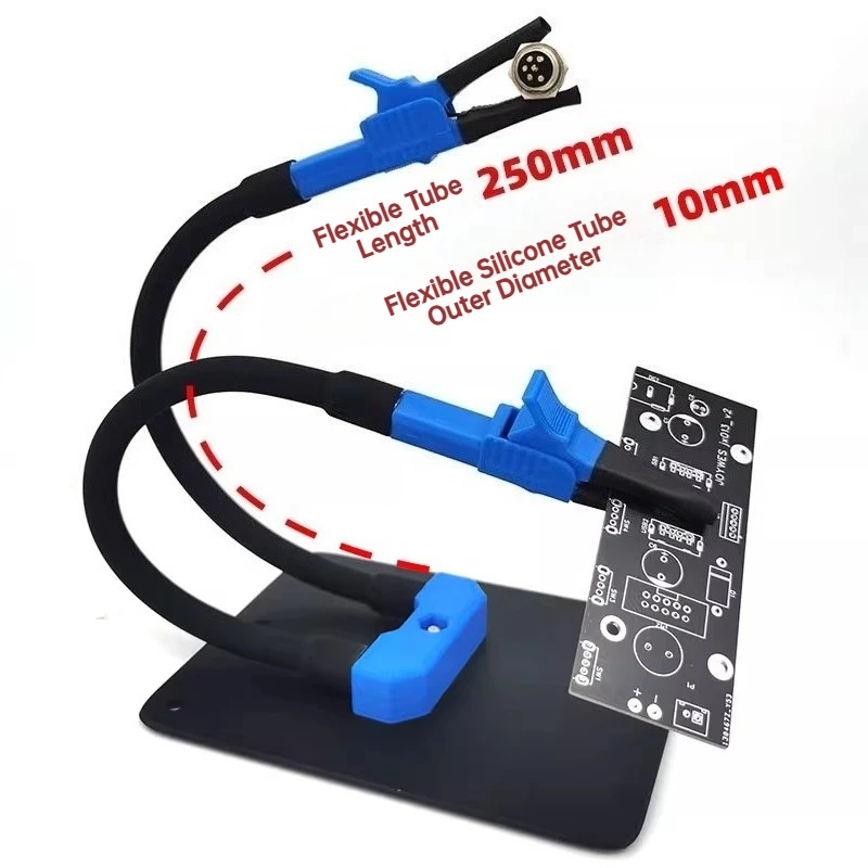 Soldering Helping Hands Soldering Station Kit Aviation Connectors Flexible Conduits Double Head  Alligator Clip for PCB Repair
