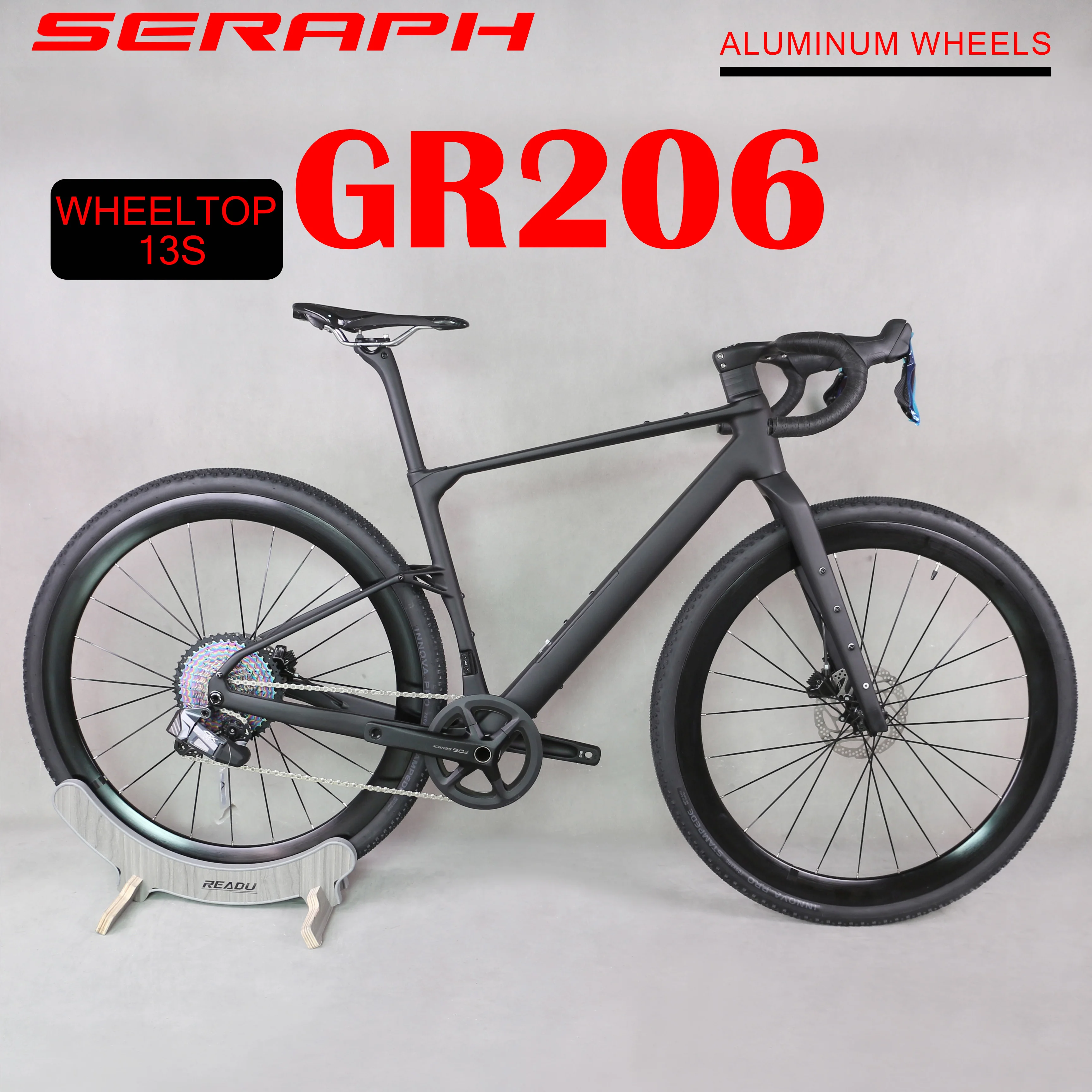 

GR206 UDH hanger WheelTop EDS 1*13S Groupset Gravel bike bicycle Full Inner Cable Disc Gravel Complete Bike