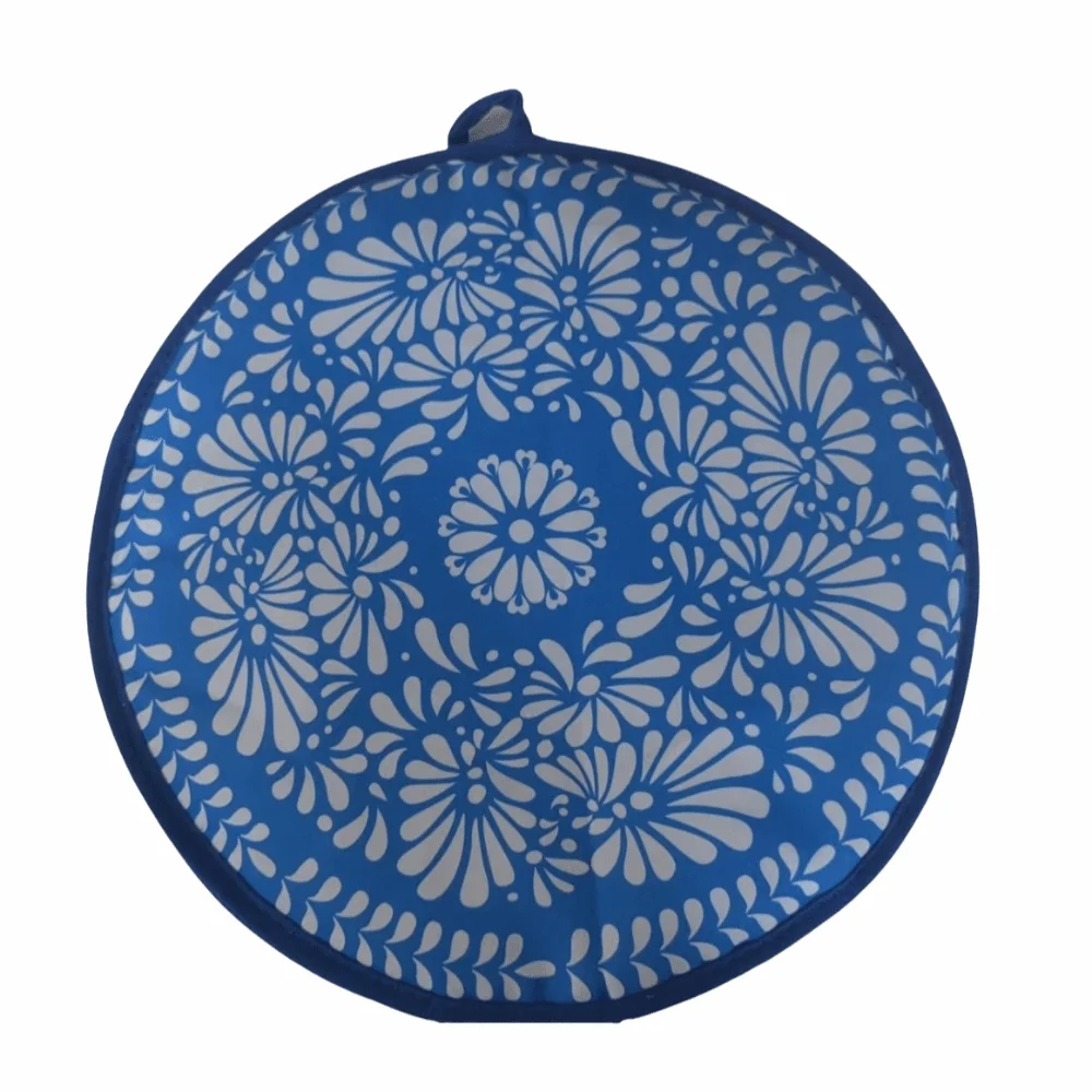 Heat Insulation Tortilla Warmer Pouch Round Shape Portable Insulated Bag Heat Resistant Microwave Safe Tortilla Keeper Picnic
