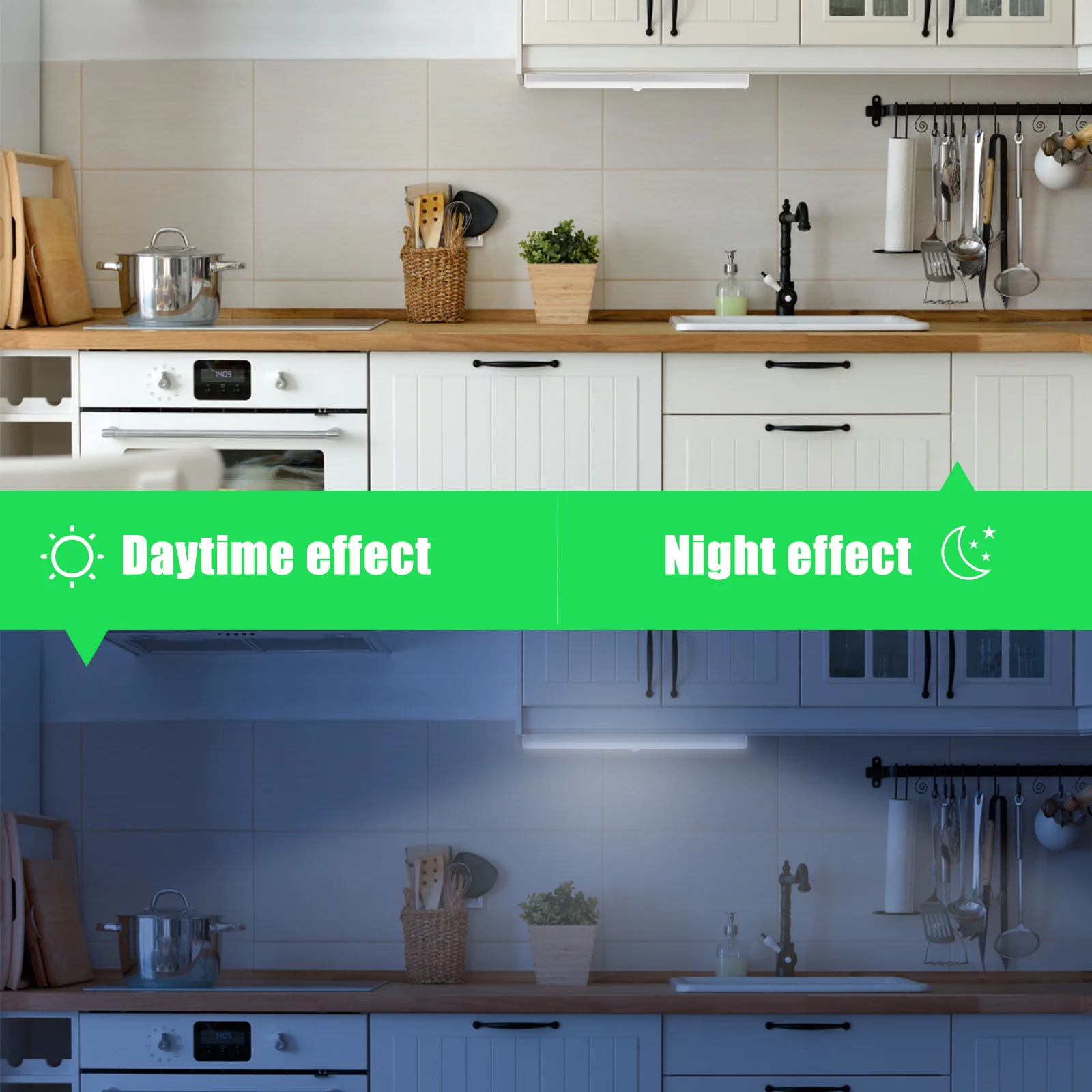 

1pc Induction Cabinet Light Long Strip Wall Lamp For Wardrobe Bedroom Home Usb Charging Night Light Multifunctional Household