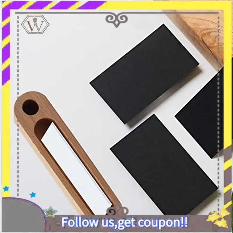

New Desk Storage Holder Beech Walnut Wood Business Card Holder Business Card Case With Pen Holder