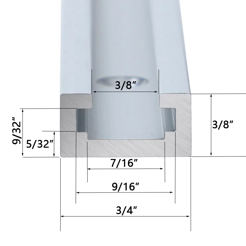 Universal Track for Woodworking, Double-Cut Profile T Track and Bolt Knob, Miter  Sliding Nut T-Slider