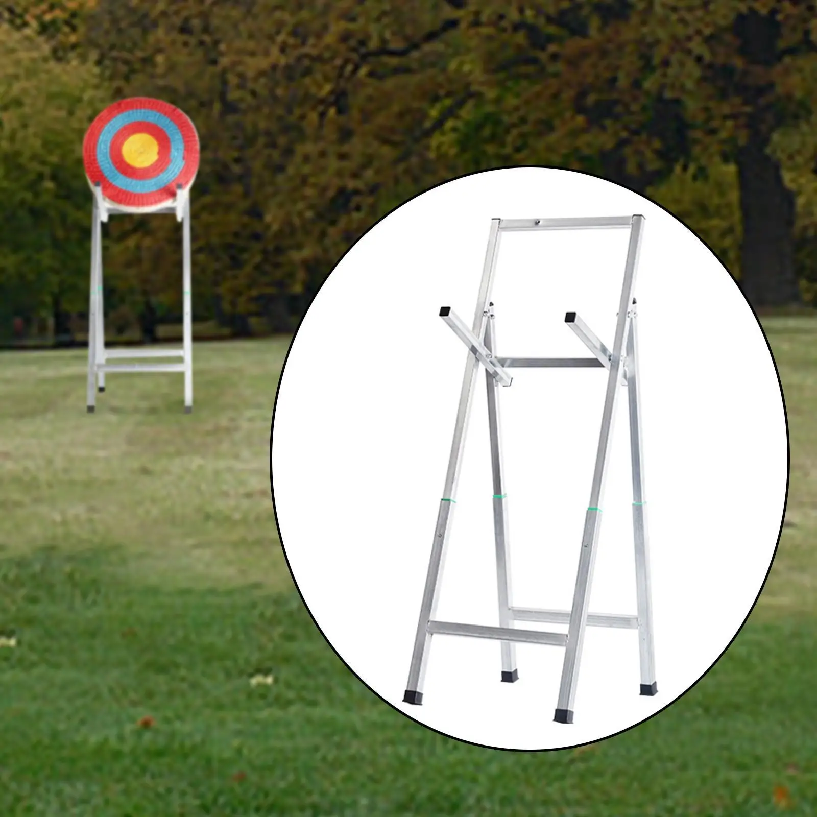 

Folding Target Stand Target Holder for Outdoor Practice Telescopic Rack Strong Structure Sturdy Practice Target Shelf