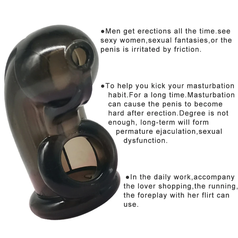 Soft Chastity Cage Device para Masculino, Maca Esferográfica, Anel Escroto com Rodadas, BDSM Delay BDSM