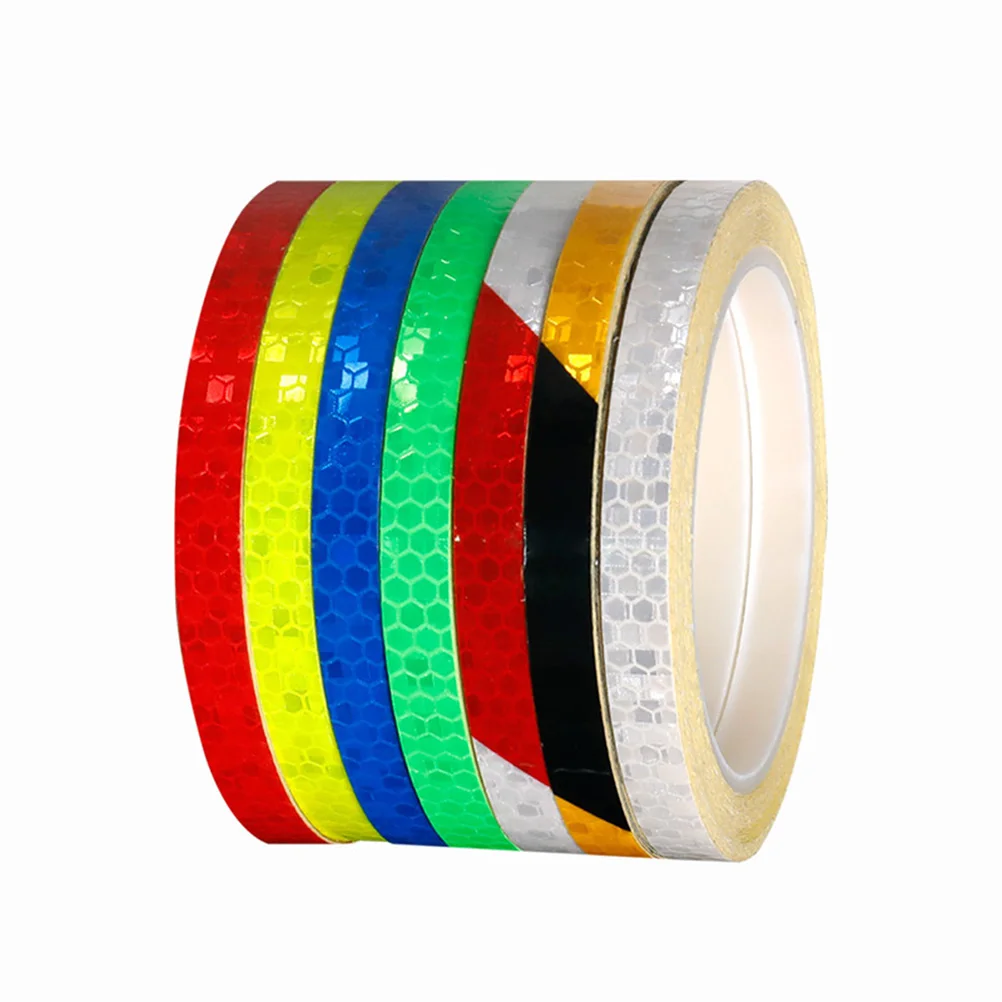 

7pcs Tape Reflective Tape Reflective Stickers Strip Wash Resistant Motorcycle Warning Cycling Accessories