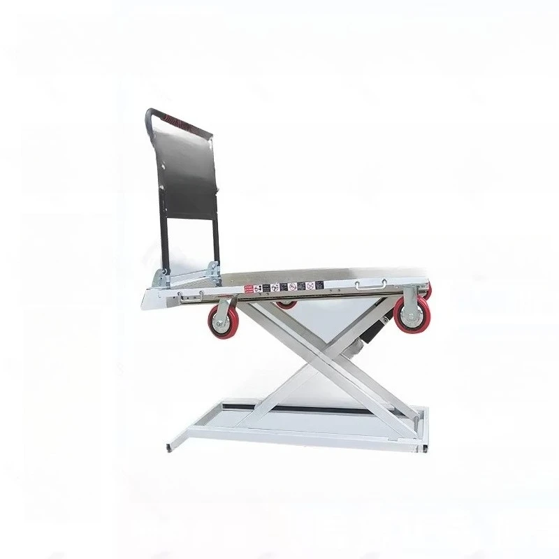 

Adjustable Height Trolley Portable Lifting Table Electric Hydraulic Lifting Flat Trolley Scissor Truck